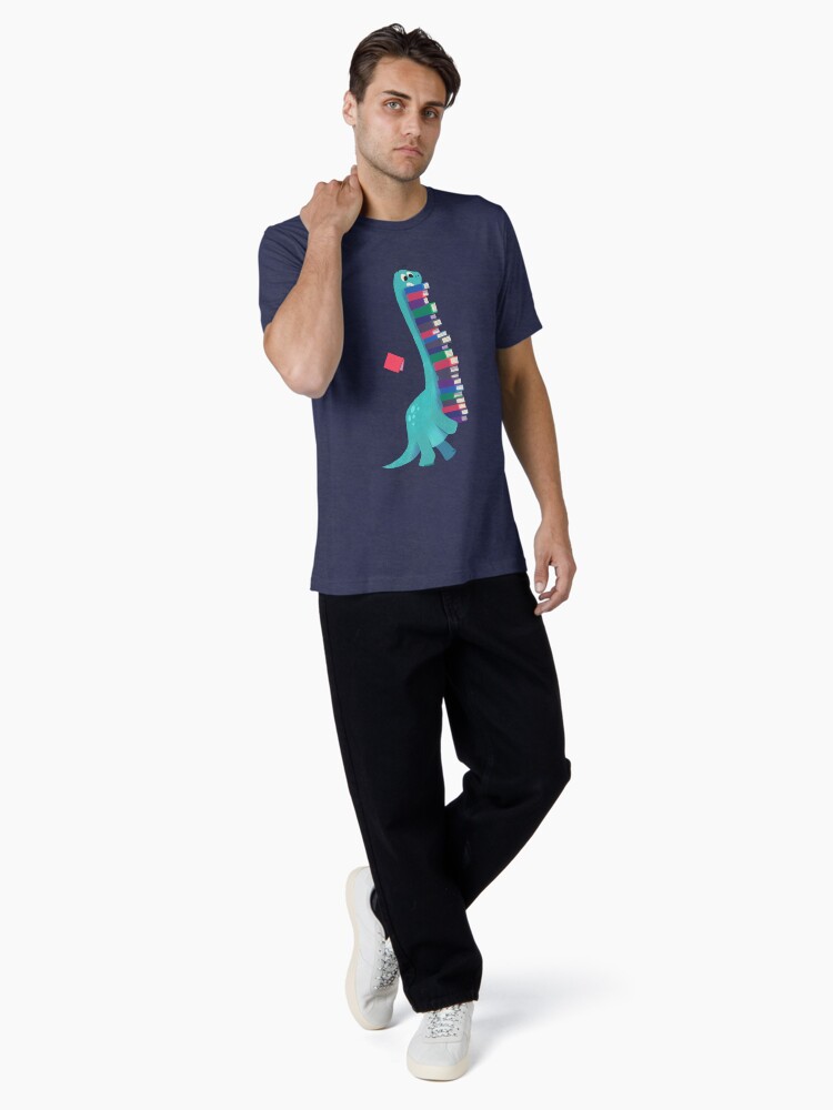 Thumbnail 4 of 7, Tri-blend T-Shirt, BOOK DINOSAURS 01 designed and sold by bonniepangart.
