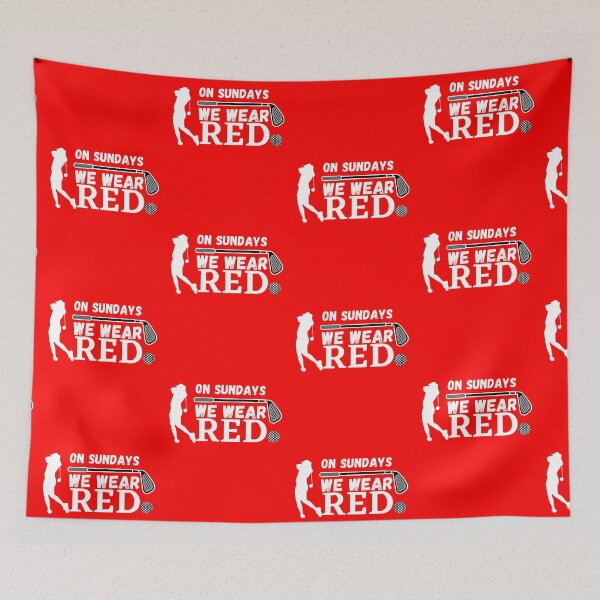 Item preview, On Sundays We Wear Red designed and sold by ronaldsonou.