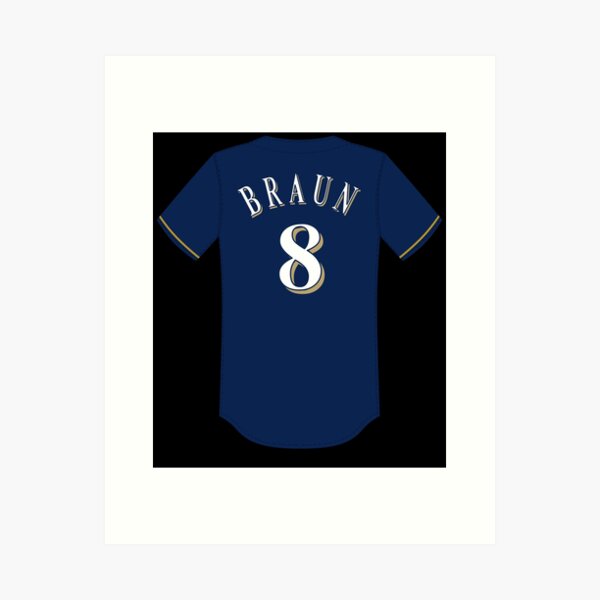 Top-selling Item] Brewers 8 Ryan Braun Road Gray 3D Unisex Jersey