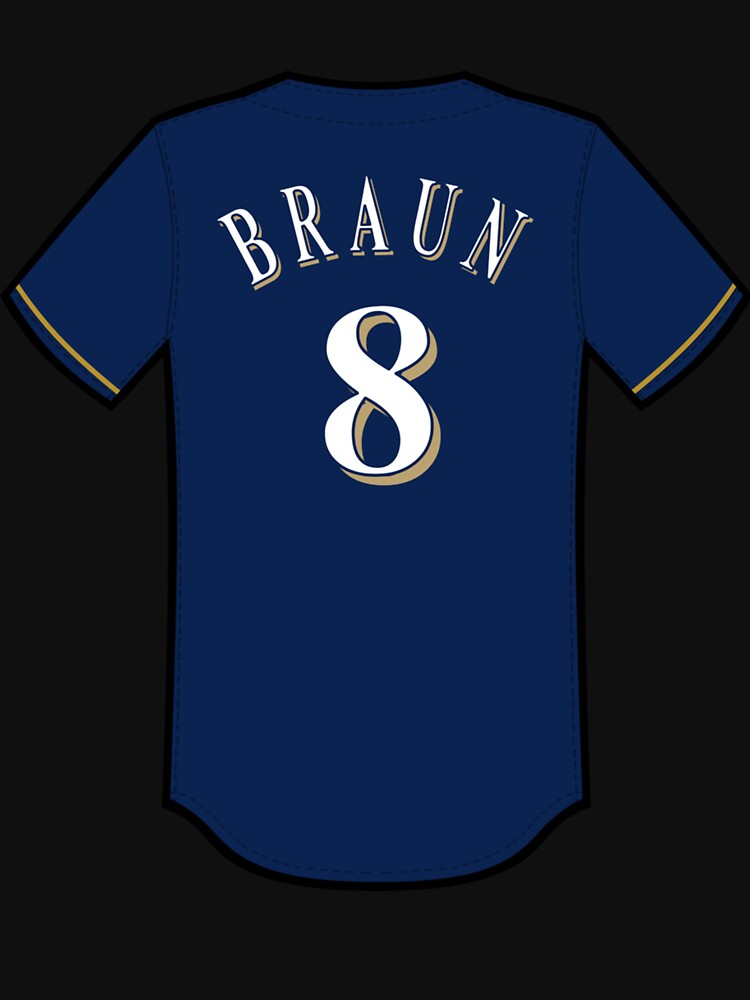  Ryan Braun - Men's Crewneck T-Shirt FCA #FCAG329465