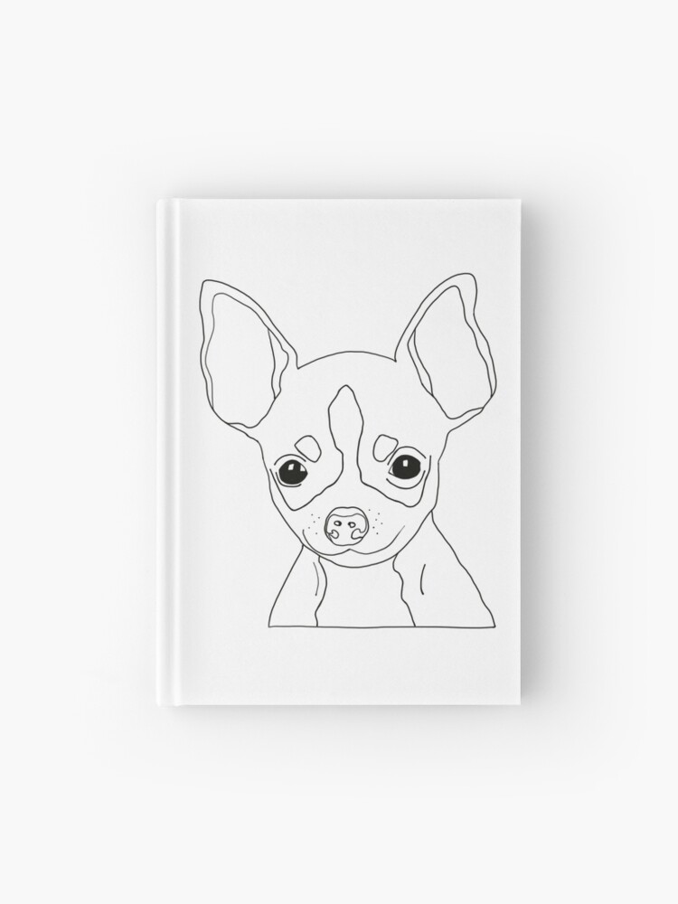 Chihuahua Drawing Hardcover Journal By Cassidycapri Redbubble