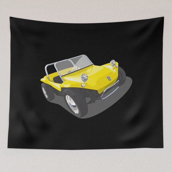 Item preview, Classic Manx beach buggy in yellow Classic . designed and sold by rezakiehauch.