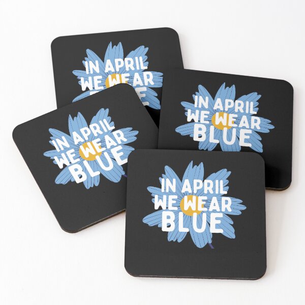 Item preview, In April We Wear Blue designed and sold by Retrovas.