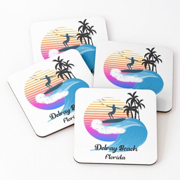 Item preview, Delray Beach Florida Seaside Retro Sunset designed and sold by mountainadora.