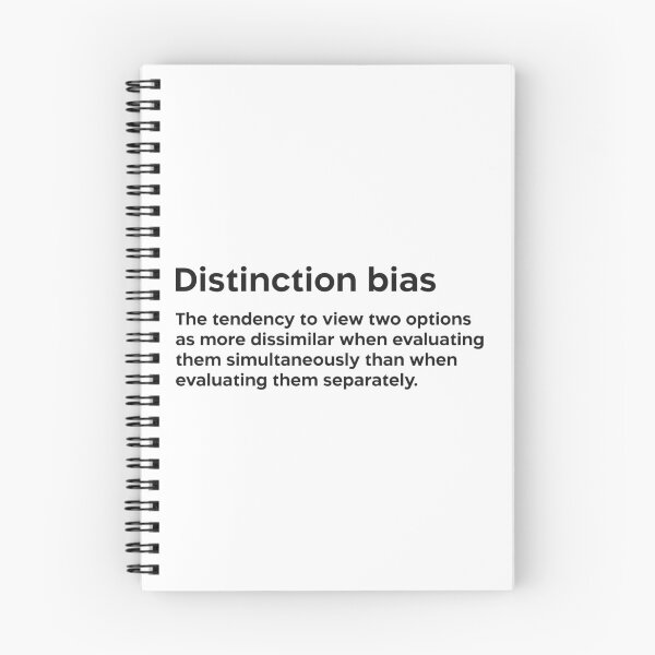 Item preview, Distinction bias black designed and sold by EdimQuotes.