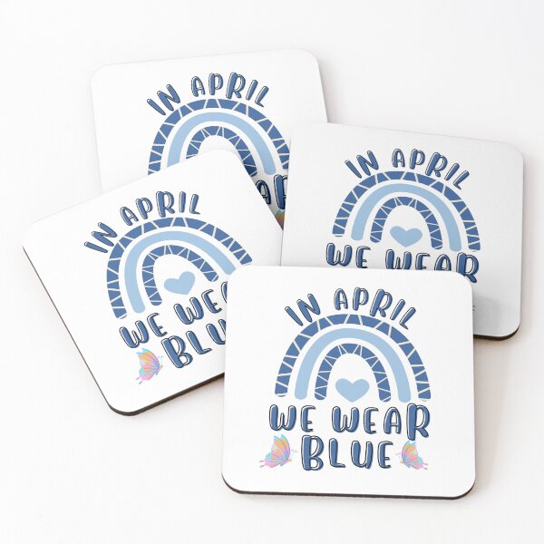 Item preview, In April We Wear Blue designed and sold by Retrovas.