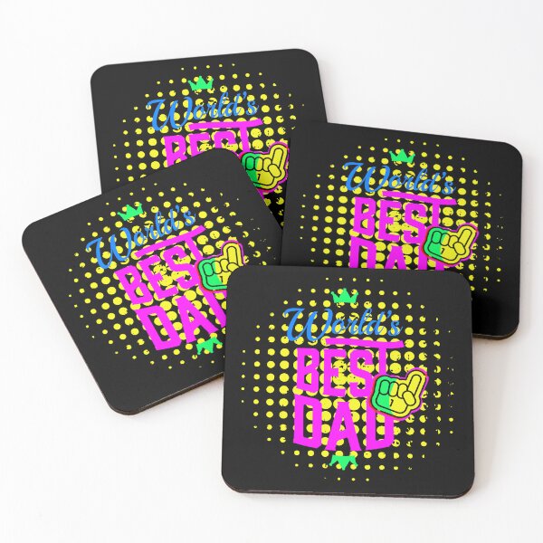 Item preview, Colorful 1 World's Best Dad  designed and sold by OMdesign10.