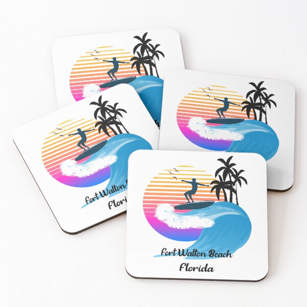 Item preview, Fort Walton Beach Florida Seaside Retro Sunset designed and sold by mountainadora.