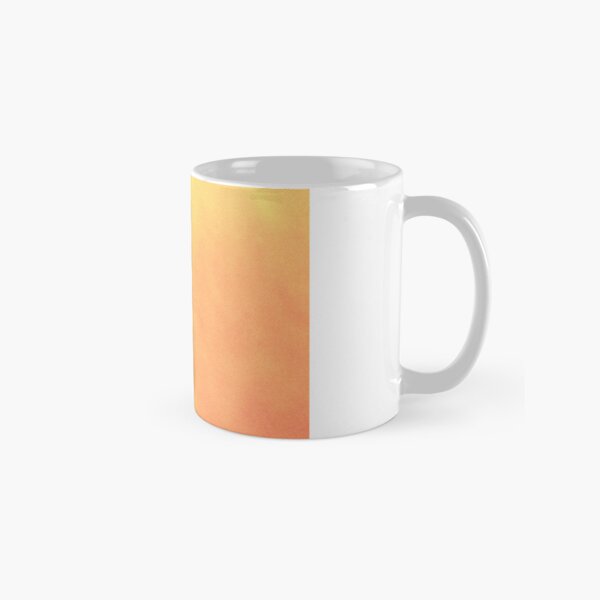 Pink flower bokeh portrait on yellow background it reminds me Classic Mug
