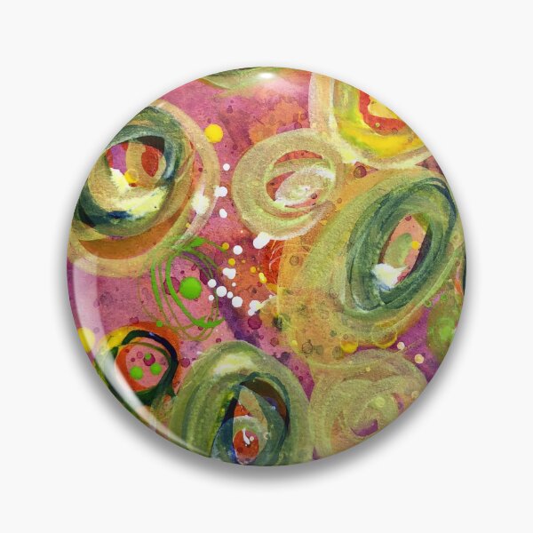 Item preview, Dancing Circles (Small). Vibrant Splattered Watercolours.  designed and sold by Angela Haig-Harrison.