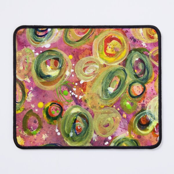 Item preview, Dancing Circles (Small). Vibrant Splattered Watercolours.  designed and sold by Angela Haig-Harrison.