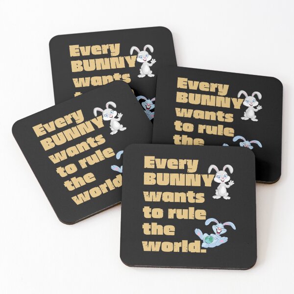 Item preview, Every BUNNY wants to rule the world (2 Rabbits). designed and sold by JockArts.