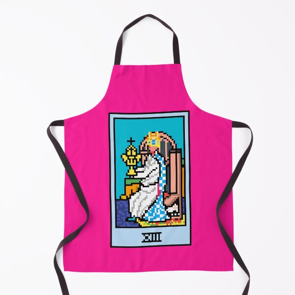 Item preview, Wait, is this pixel art tarot? Pink - Minor Arcana 'Queen of Cups' (Design for T-shirt, stickers and other accessories) designed and sold by Pixel Waite.