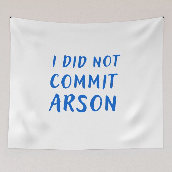 Item preview, i did not commit arson designed and sold by ShopClic.