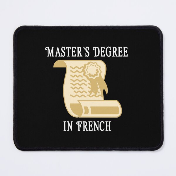 Item preview, Masters Degree in French - College - University - Graduation - Graduatees designed and sold by GraduaTees.