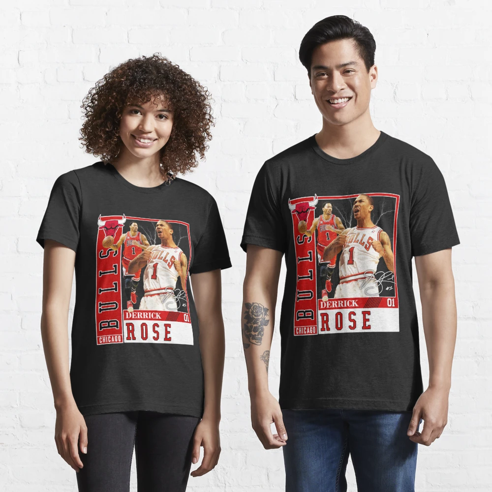 Derrick Rose MVP Chicago Basketball Signature Vintage Retro 80s 90s Bootleg  Rap Style T-Shirt - AliExpress