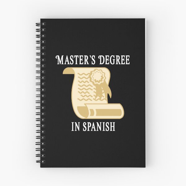 Item preview, Masters Degree in Spanish - College - University - Graduation - Graduatees designed and sold by GraduaTees.