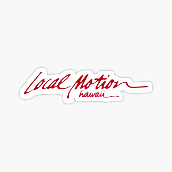 This Vintage Local Motion Surfing Sticker Decal large 