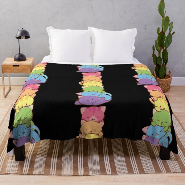 Item preview, LGBT Gay Pride Flag Kawaii Rainbow Cats designed and sold by Dewitt Koepp.