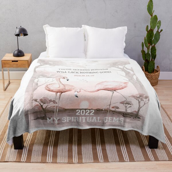 Artikelvorschau, Jahrestext 2022 My Spiritual Gems (Flamingo) Spiralnotizbuch entworfen und verkauft von crafts-gift.