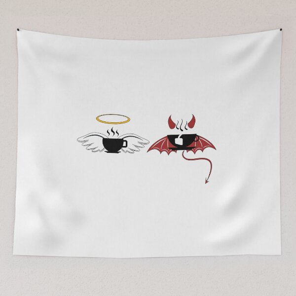 Item preview, Coffee vs. tea devil designed and sold by Tapidesign.