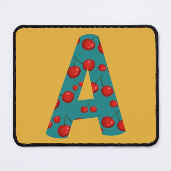 Item preview, Red Cherries Initial Monogram Letter A - Fruit designed and sold by Karen Ekdahl.