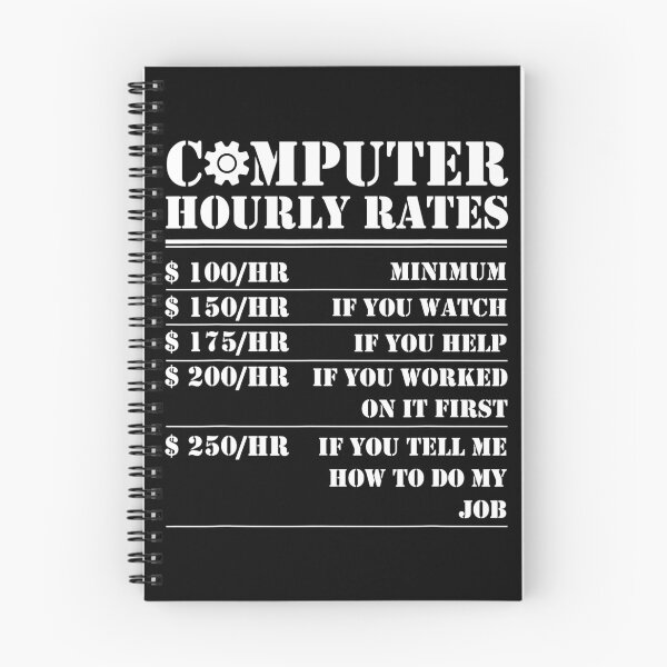 Item preview, Computer Repair Hourly Rate Funny Tech Support Labor Gifts designed and sold by KimichoKoros.