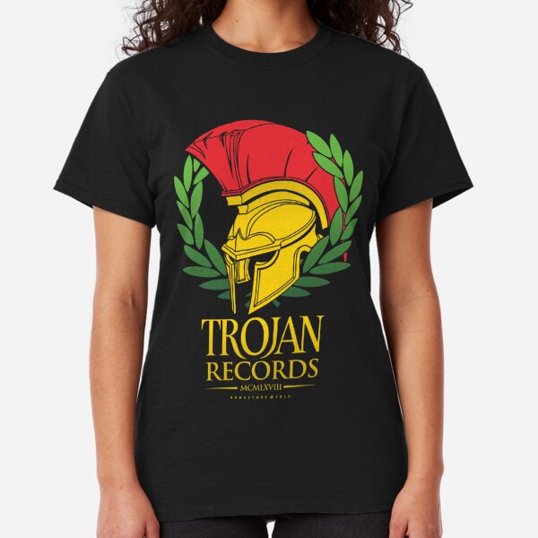 trojan record t shirt