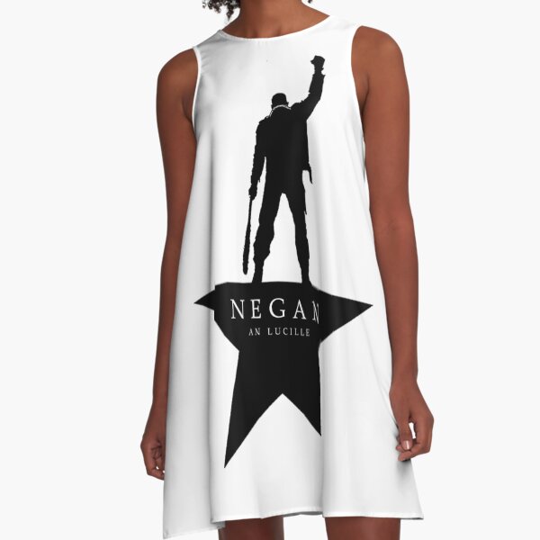negan lucille with star A-Line Dress