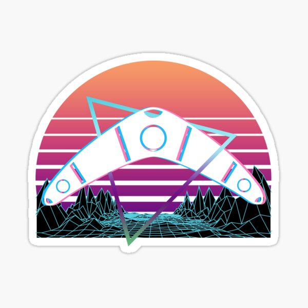 Boomerang Vaporwave Aesthetic Retro Gift Sticker