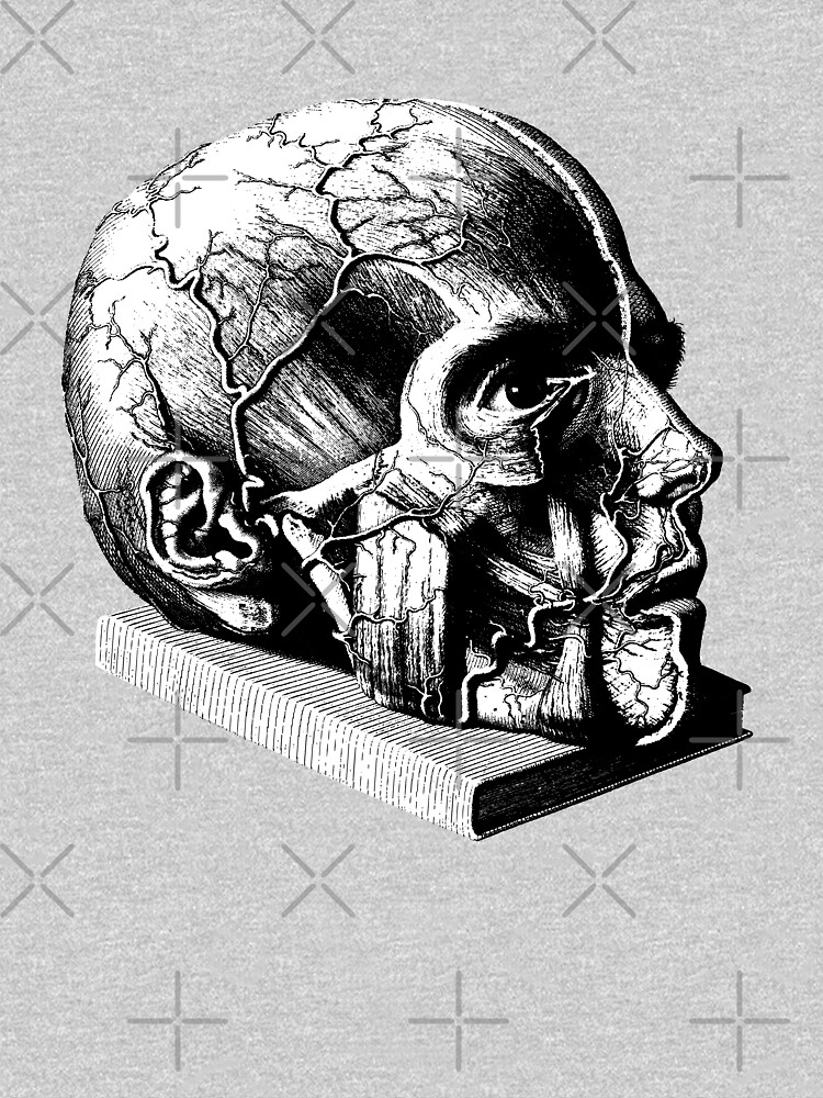 Skull with Brain illustration Sticker / t-shirt  Kids T-Shirt for