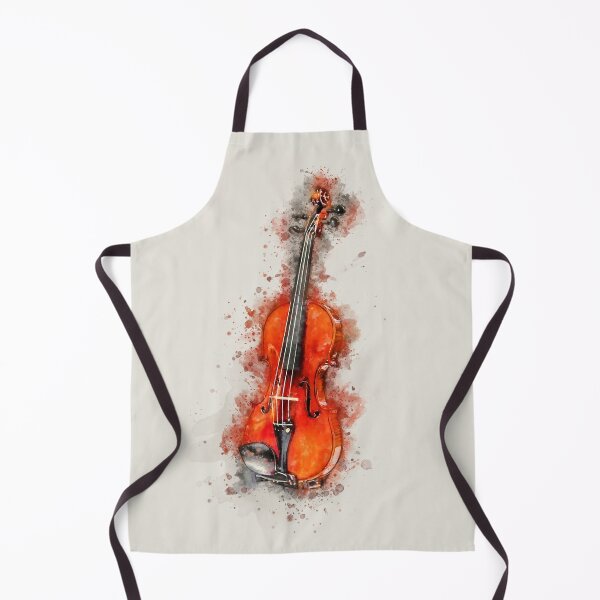Artikelvorschau, Alte Violine Bunte Aquarell Klassische Saite Holzinstrument entworfen und verkauft von Andreea Eva Herczegh.