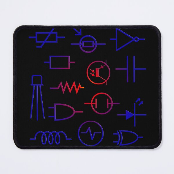 Item preview, Graphic Electronic Components Collage designed and sold by EngineersArt.