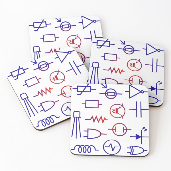 Item preview, Graphic Electronic Components Collage designed and sold by EngineersArt.