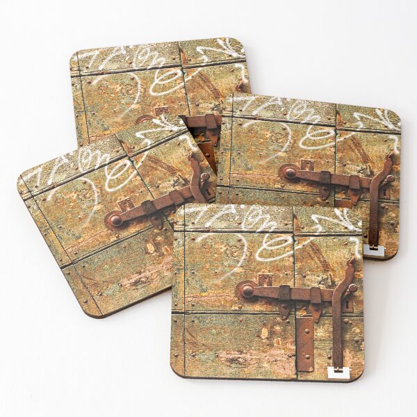 Item preview, Antique Weathered Wooden Door Rusty Latch Wood Texture designed and sold by Anna Lemos.
