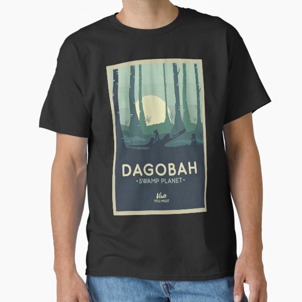 Vista previa del artículo con la obra «Dagobah Swamp Planet Visita obligada Star Wárs», diseñado y vendido por PaulaSpringArt.