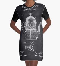 Cofee Pot Graphic T-Shirt Dress