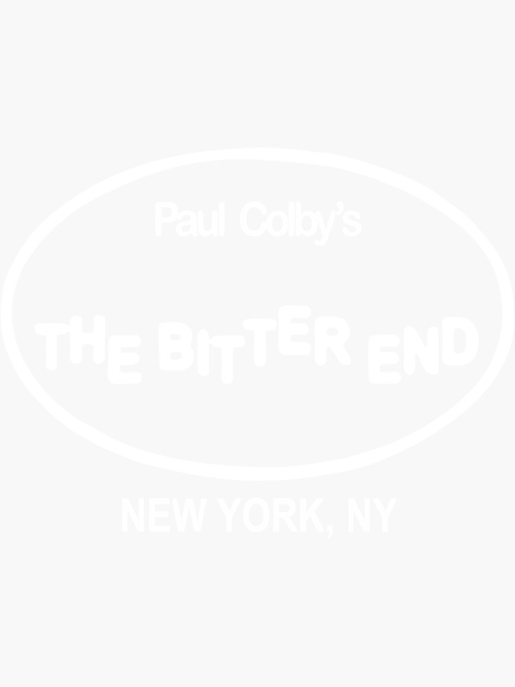 "BEST SELLER PAUL COLBYS THE BITTER END New York Merchandise