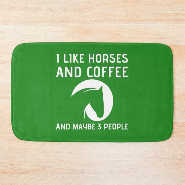 Item preview, I Like horses and coffee and maybe 3 people designed and sold by RedTomasB.