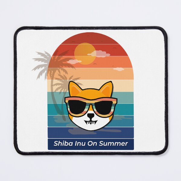 Item preview, shiba inu crypto currency on summer background designed and sold by ZieProject.