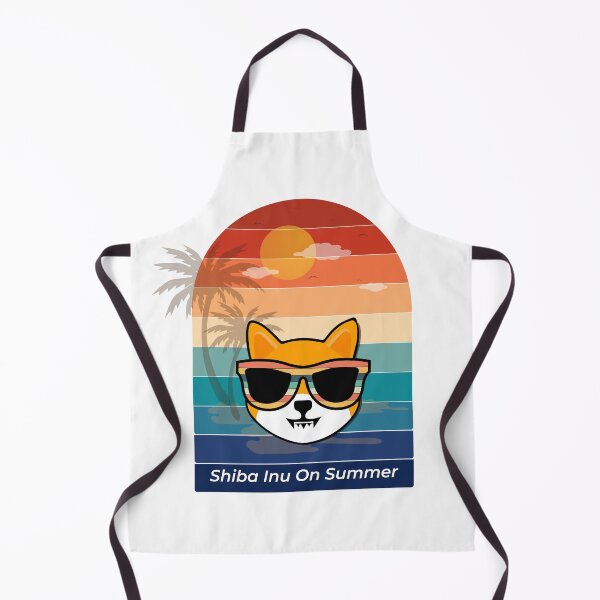 Item preview, shiba inu crypto currency on summer background designed and sold by ZieProject.