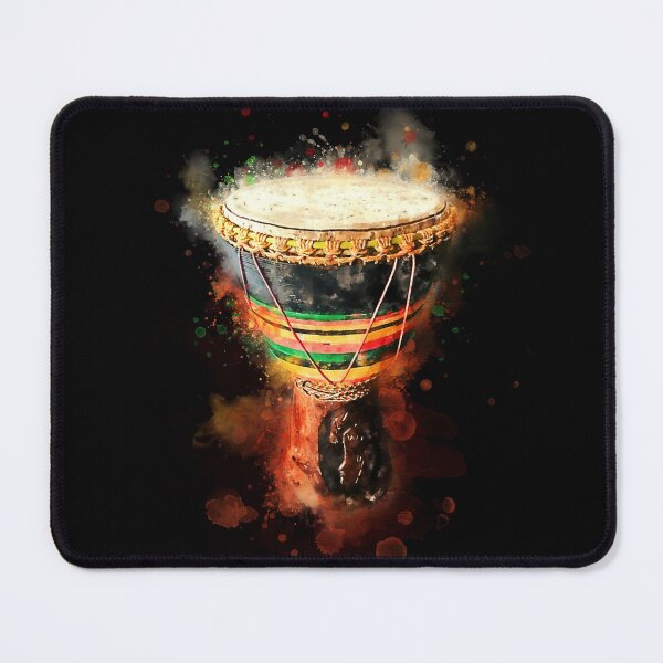 Item preview, The Beat - Djembe African Drum In Colorful Watercolor  designed and sold by Andreea Eva Herczegh.