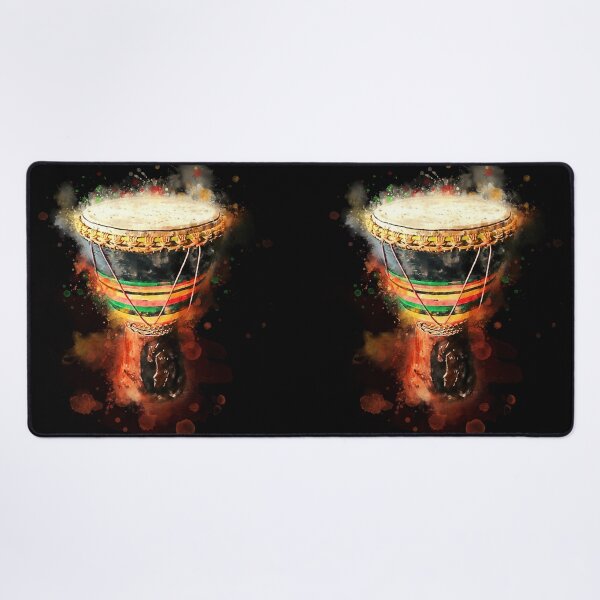 Item preview, The Beat - Djembe African Drum In Colorful Watercolor  designed and sold by Andreea Eva Herczegh.