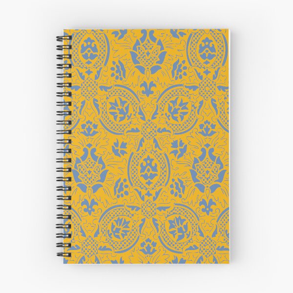 Item preview, Vintage Ornament Pattern - Mustard Yellow and Blue designed and sold by LamaraK.