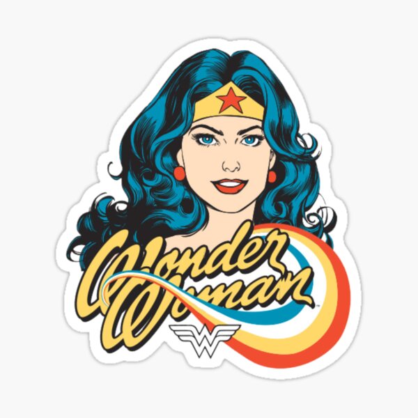 Wonder Woman 1984 Movie Logos and Gal Gadot Sticker Pack Multi-Color 