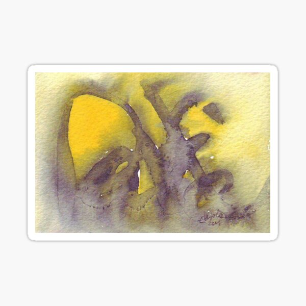 David. Watercolor name. Sticker