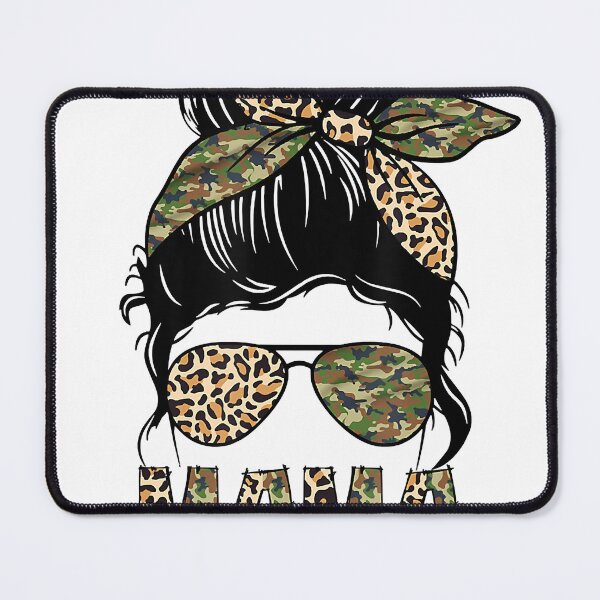 Item preview, Leopard Messy Bun Mom Mama Of Both Camouflage Mothers Day designed and sold by SethFrancis37.