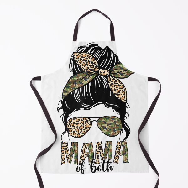 Item preview, Leopard Messy Bun Mom Mama Of Both Camouflage Mothers Day designed and sold by SethFrancis37.
