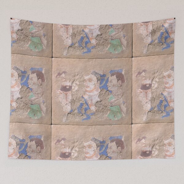 Item preview, Buddha with Two Disciples 6th–7th century -Kizil kingdom designed and sold by BestUncommonTee.