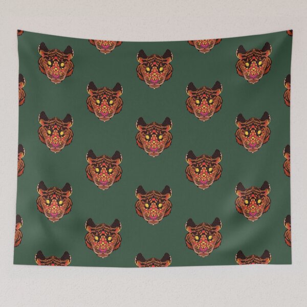 Item preview, flowers tiger designed and sold by Kawuit.
